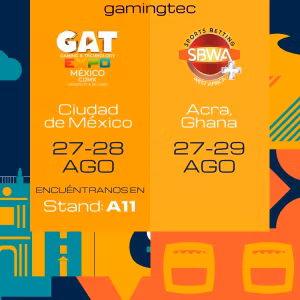 Gamingtec asiste a GAT Expo México y SBWA+ Ghana este agosto